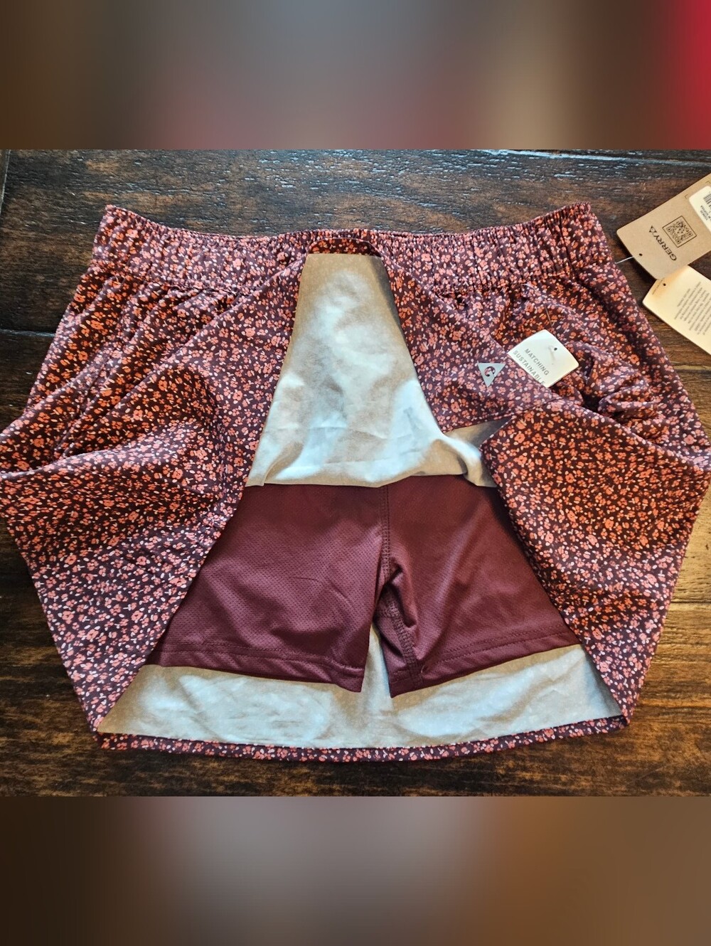 NWT Gerry Explorer Plum Skort Size Large